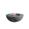 Elements Concrete Fire Pit (Round) - Natural Gas - Dark Gray - On Clearance