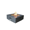 Elements Concrete Fire Pit (Square) - Natural Gas - Dark Gray - On Clearance