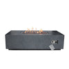 Elements Concrete Fire Pit (Rectangular) - Natural Gas - Dark Gray - On Clearance